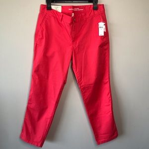 Gap Factory Cropped Girlfriend Khaki Pink Size 6R